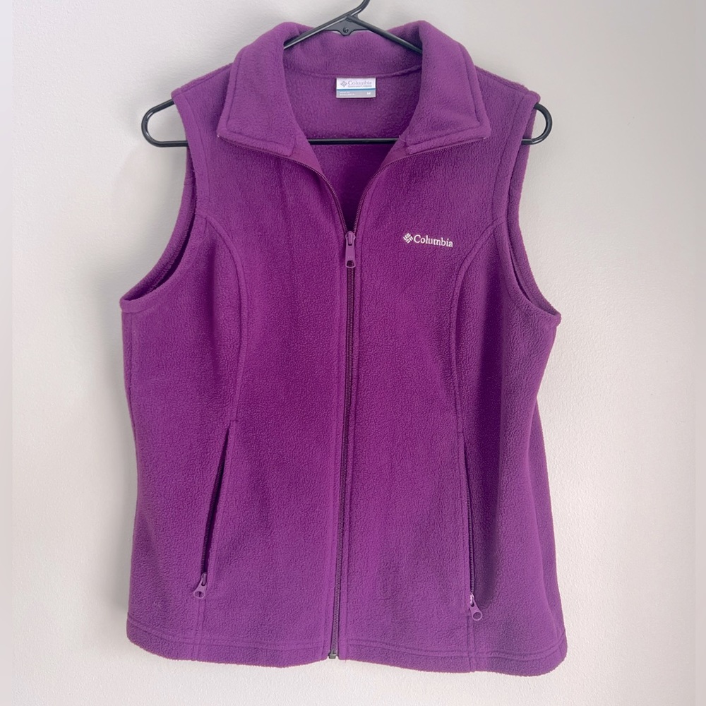 COLUMBIA SPORTSWEAR Women’s Purple Fleece Vest Size M